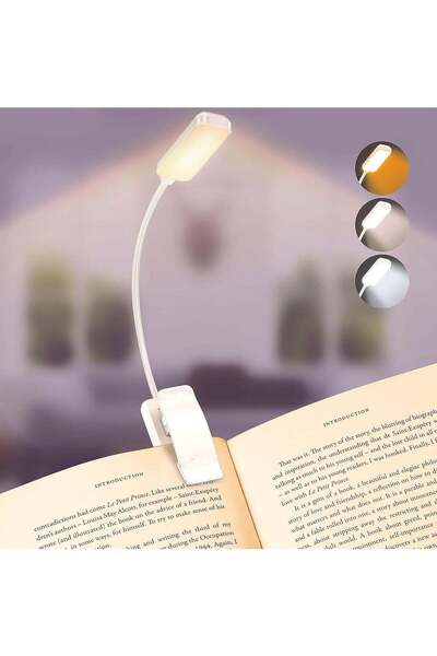 Arabest مصباح قراءة LED قابل لإعادة الشحن مع 10 مصابيح، 3 درجات حرارة لونية، ...