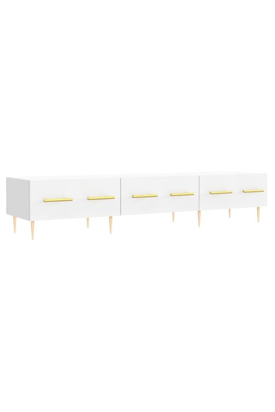 vidaxl Comodă TV, alb, 150x36x30 cm, lemn prelucrat