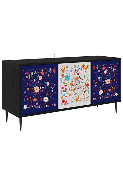 vidaxl Cabinet TV MAINZ 102 x 33 x 51 cm Stejar Negru Lemn prelucrat