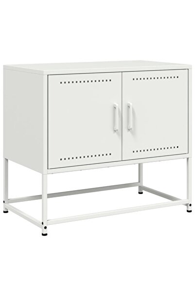 vidaxl Dulap TV, alb, 68,5x39x60,5 cm, oțel