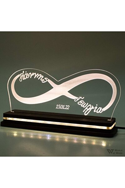 Generic Brand Φωτιστικό LED "Άπειρο με Ονόματα" W00798