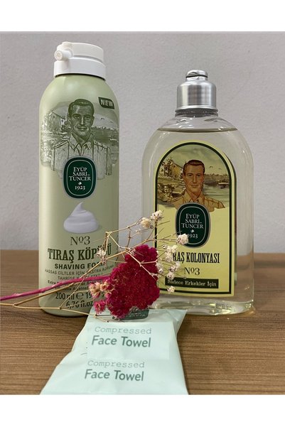 Eyüp Sabri Tuncer ERKEK İKİLİ TIRAŞ SETİ NO:3, TIRAŞ KÖPÜĞÜ 200 ML, TIRAŞ KOL...