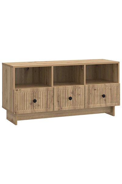 vidaxl Cabinet TV 102 x 34,5 x 50 cm Stejar Artizanal Lemn prelucrat