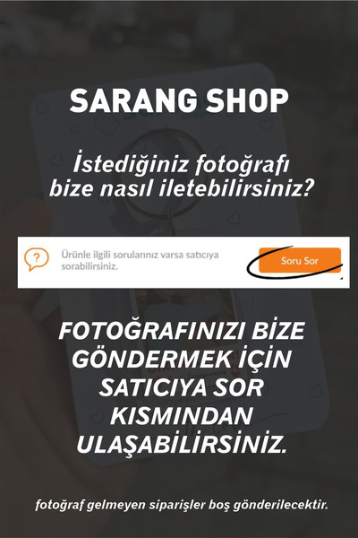 SARANG Kişiye Özel Şeffaf Kimlik - Ehliyet Kılıfı Özel Fotoğraflı