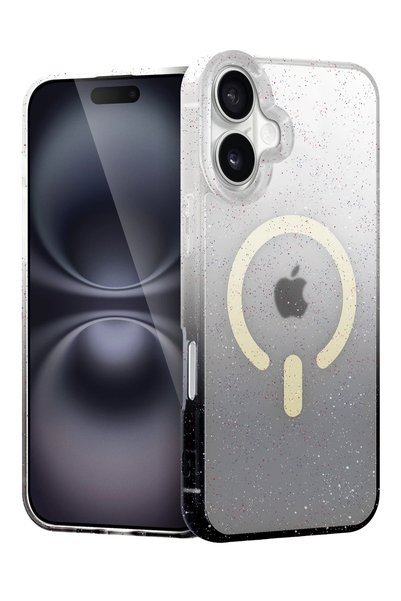 New Face غطاء SPT-GLD Newface لآيفون 16 بلس لامع متوافق مع MagSafe (112859) -...