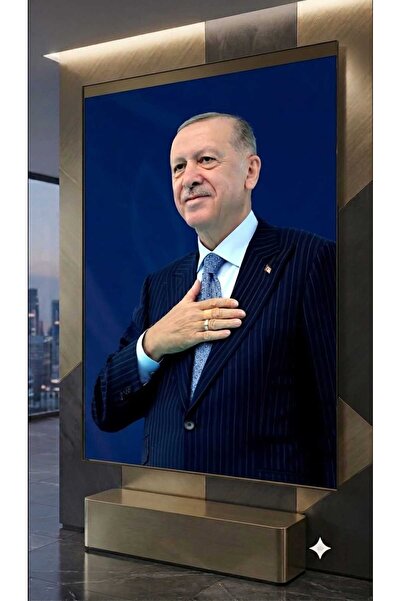 Elmas Dizayn Recep Tayyip Erdoğan Reis Başkan Başkomutan Uzun Adam RTE 4MM TA...