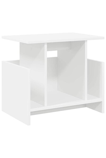 vidaxl Support TV 50 x 35 x 45 cm Alb Lemn prelucrat