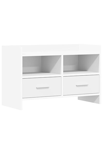 vidaxl Cabinet TV 71,5 x 33 x 47 cm Alb Lemn prelucrat