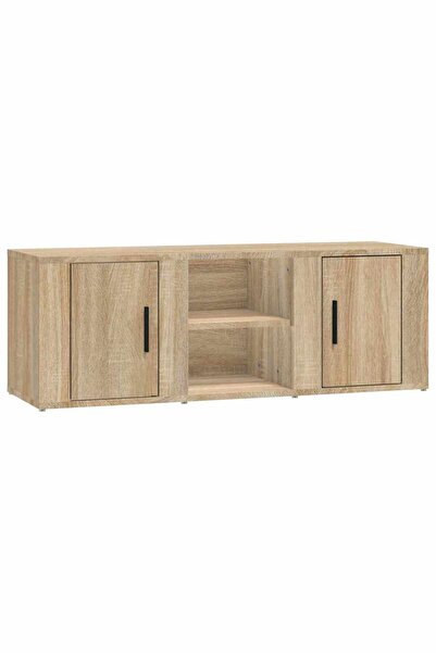 vidaxl Comodă TV, stejar sonoma, 100x31,5x35 cm, lemn prelucrat