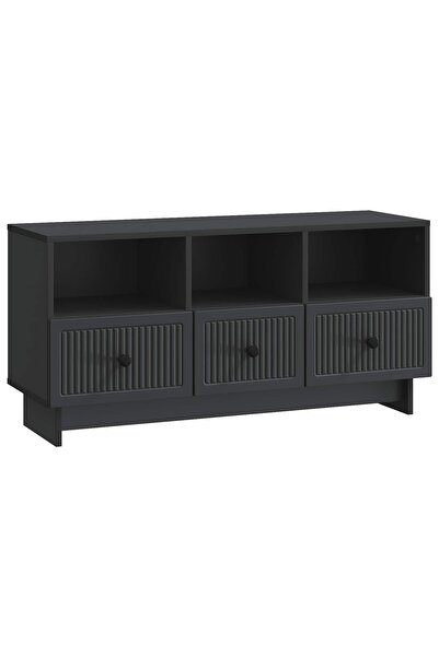 vidaxl Cabinet TV cu sertar Negru 102 x 34,5 x 50 cm Lemn prelucrat