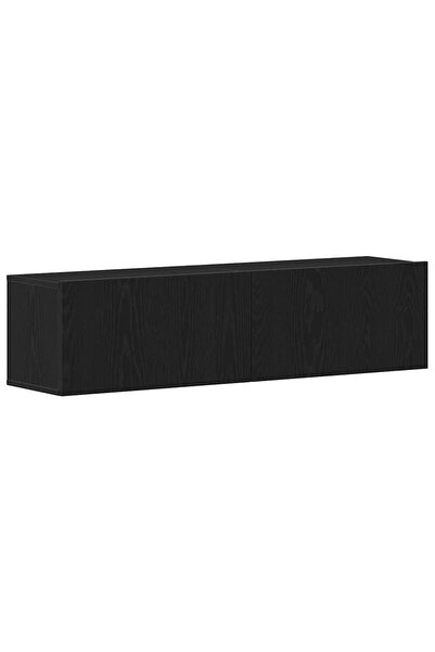 vidaxl Dulap TV Stejar negru 120x30x30,5 cm Lemn prelucrat