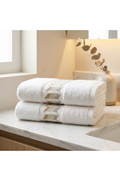 Dantela Galia Set of 2 Embroidered Hand Towels 50X90 cm