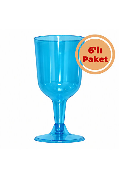 Renk İthalat Plastik Bardak Mavi 6'lı Paket Parti Lohusa Cinsiyet Partisi Şer...