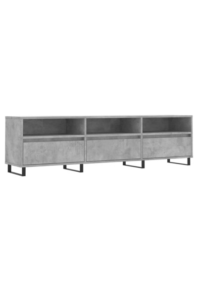 vidaxl Comodă TV, gri beton, 150x30x44,5 cm, lemn prelucrat