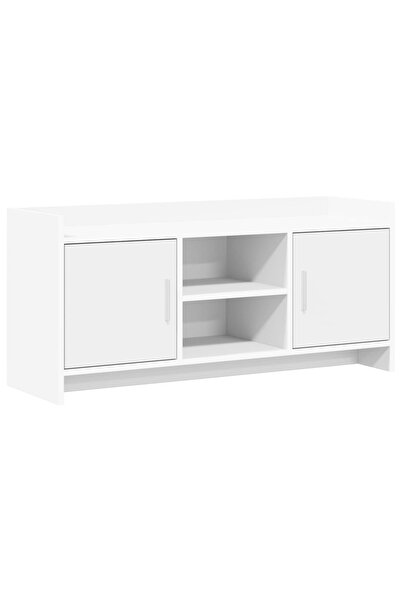 vidaxl Cabinet TV 102 x 33 x 47 cm Alb Lemn prelucrat