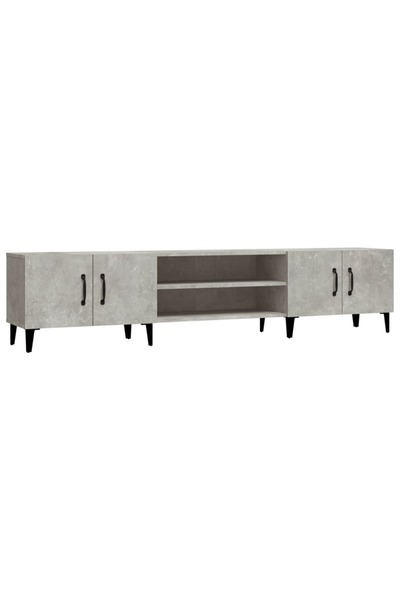 vidaxl Comodă TV, gri beton, 180x31,5x40 cm, lemn prelucrat