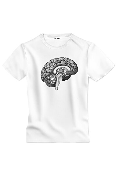 OKTANE Tricou Anatomy model 5 alb L
