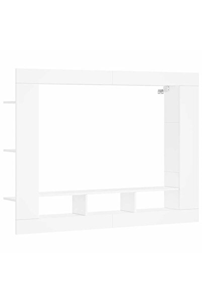 vidaxl Comodă TV, alb, 152x22x113 cm, lemn prelucrat