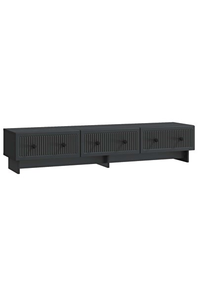 vidaxl Cabinet TV 147 x 34,5 x 30 cm Negru Lemn prelucrat