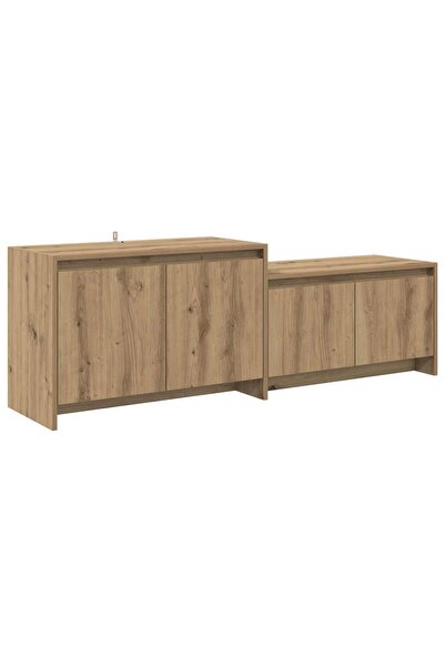 vidaxl Comodă TV 147 x 35 x 50 cm Stejar Artizanal Lemn compozit