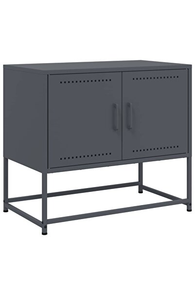 vidaxl Dulap TV, antracit, 68,5x39x60,5 cm, oțel