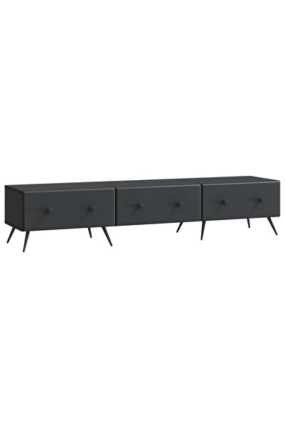 vidaxl Cabinet TV cu sertar Negru 147 x 34,5 x 30 cm Lemn prelucrat