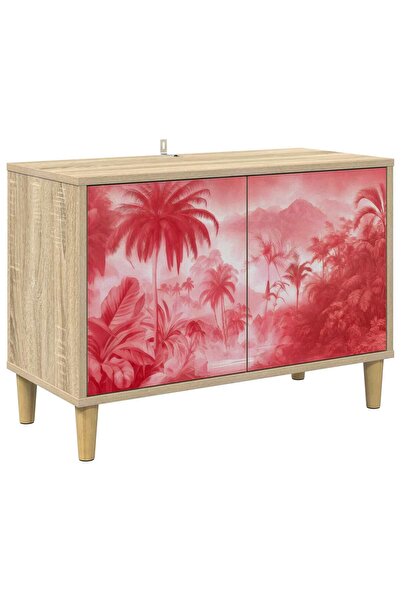 vidaxl Cabinet TV AACHEN 69 x 33 x 50 cm Sonoma Lemn prelucrat