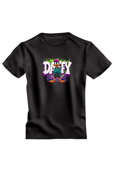 OKTANE Tricou Cartoon model 33 negru L