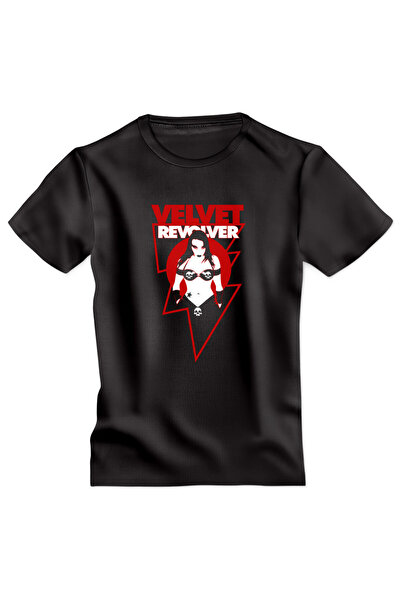 OKTANE Tricou Velvet revolver negru XS