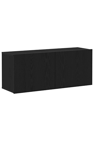 vidaxl Set comodă TV 100 x 30 x 41 cm Stejar Negru Lemn prelucrat
