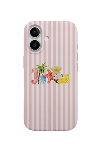 iPhone 17 Uyumlu Desenli Silikon Lansman Telefon Kılıfı K1374pembe.png