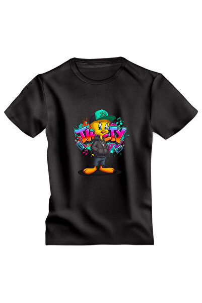 OKTANE Tricou Cartoon model 32 negru L