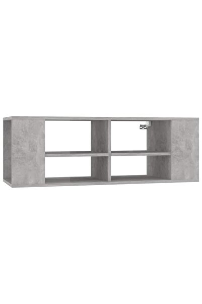vidaxl Dulap TV montat pe perete, gri beton, 102x35x35 cm, PAL