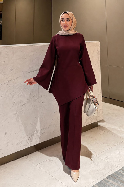 MODA ELİRA Helin Kuşaklı İkili Tesettür Takım