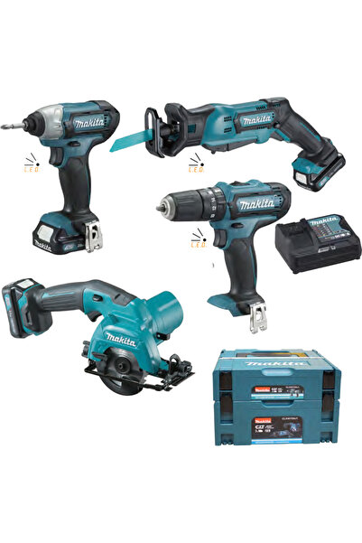 Makita CLX431SAJ1 Σετ Δισκοπρίονο, Κρουστικό Δραπανοκατσάβιδο, Παλμικό Κατσαβ...
