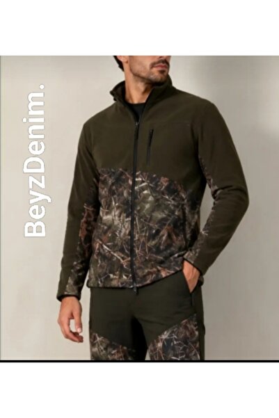 BeyzDenim polar mont orman desen kamuflaj kısımlar su geçirmez