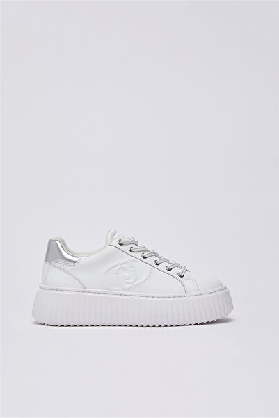 liu.jo Liu Jo Elodie 01 - Sneaker Calf Black Kadın Sneaker Beyaz