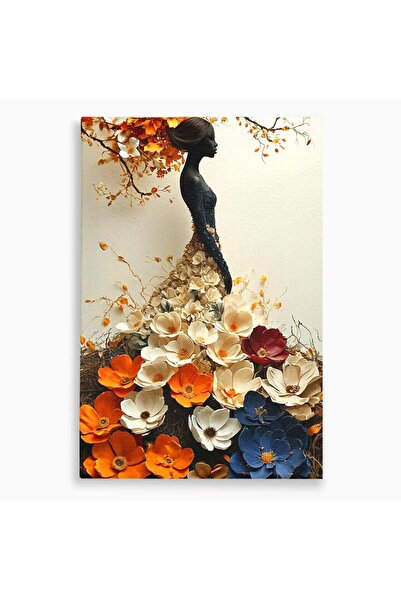 Luxcanva Tablou Canvas Silfida Florala 70x100 cm pe Sasiu Lemn Gradina Flori ...