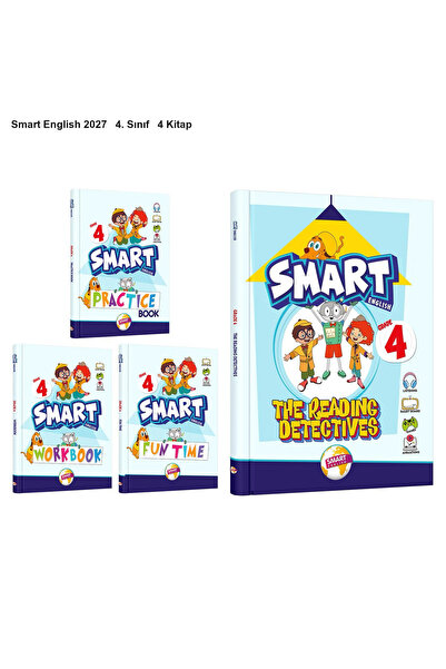 Smart English 2027 4. Sınıf Çalışma Seti + Okuma Kitabı Seti 4 Kitap