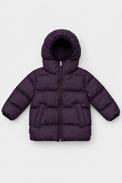 Perendi Unisex παιδικό φουσκωτό μπουφάν με κουκούλα με φλις εσωτερικά