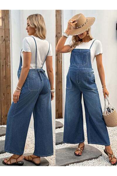 Sheya Long overalls, blue - L