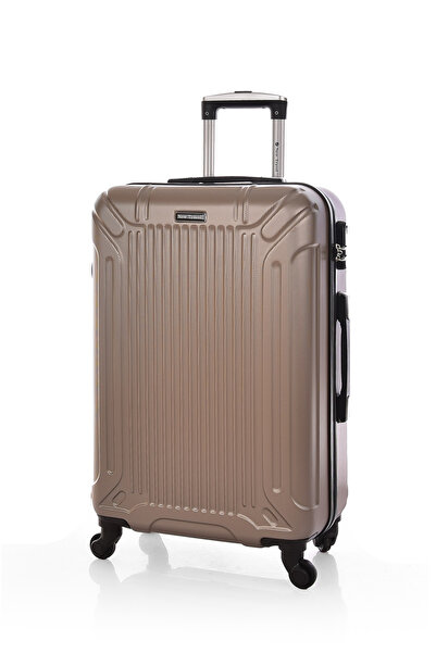 New Travel مجموعة حقائب سفر صلبة من مادة ABS مكونة من 4 قطع مع حقيبة تجميل مقاس 28/24/20/12 بوصة 0176/4P