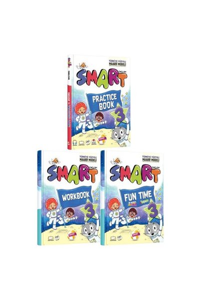 Smart English 2027 3. Sınıf Practice Book + Workbook + Fun Time Seti 3 Kitap ...