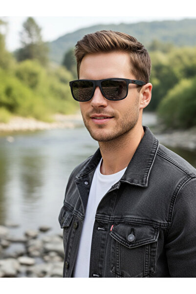 Take Two By Styli Square Green-Tinted Sunglasses