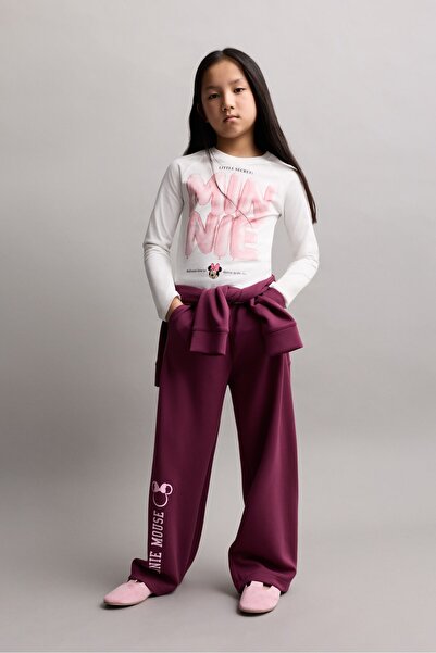 LEFTIES Minnie Mouse © Disney baskılı t-shirt