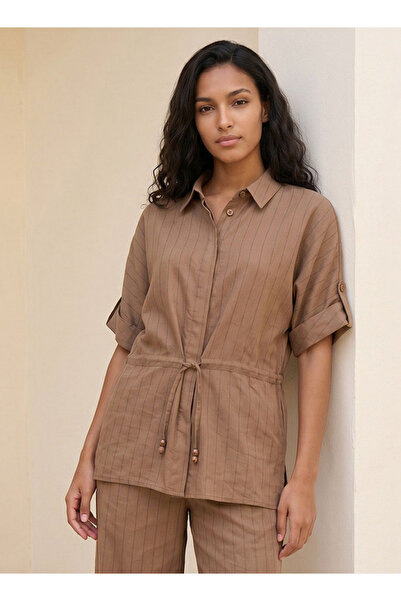 FAV UTILITY STYLE TOP WITH RUCHING DETAIL