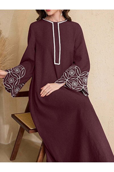 Sheya Rochie maxi, bordo - L