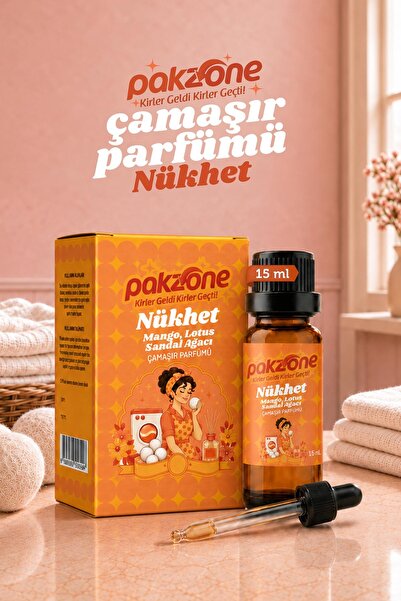 Pakzone Çamaşır Parfümü Difüzör Buhurdanlık Esansı Nükhet 15 ml