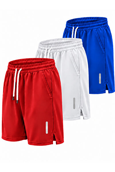 Karatopak 3-Piece Breathable Fabric Fitness Tennis Sports Shorts