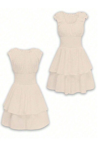 Sheya Mini dress, beige - XL